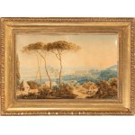 Franz Kaisermann (Yverdon 1765 - Roma 1833), View of the Roman Campagna from the Grove of Villa Taverna