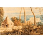 Franz Kaisermann (Yverdon 1765 - Roma 1833), View of the Roman Campagna from the Grove of Villa Taverna