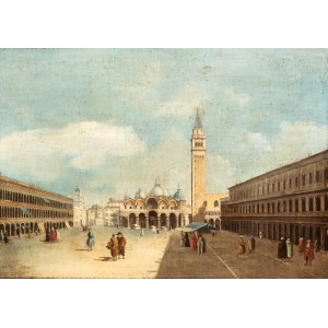 detto il Canaletto (seguace di) (Venezia 1697 - 1768), View of Piazza San Marco towards the Basilica