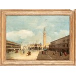 detto il Canaletto (seguace di) (Venezia 1697 - 1768), View of Piazza San Marco towards the Basilica