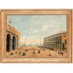 detto il Canaletto (seguace di) (Venezia 1697 - 1768), View of the Piazzetta with the Columns of San Marco and San Teodoro