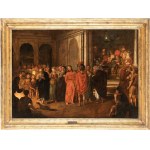 Artista fiammingo, XVII secolo, Christ before Caiaphas