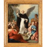Artista emiliano, XVIII secolo, The Preaching of Saint Vincenzo Ferrer