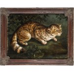 Artista nord-europeo, XIX secolo, Wild cat