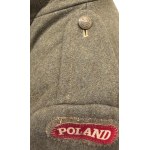 BRITISH MILITARY COAT WITH POLISH MARKINGS, 1941, POLISH ARMED FORCES IN THE WEST