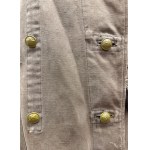 1941-MODEL MECHANIC'S JACKET WITH ARMORED FORCES OFFICER EPOLETES - USSR, WORLD WAR II