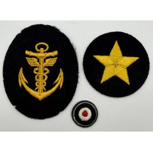 SET OF KRIEGSMARINE PINS AND LUFTWAFFE BOWS - GERMANY, THIRD REICH