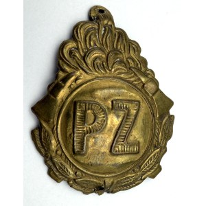 PZ FIRE DEPARTMENT EMBLEM — POLAND, SECOND POLISH REPUBLIC
