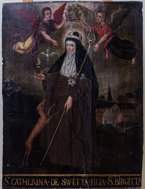 Portret Świętej Katarzyny Szwedzkiej (1331-1381), XVIII w.