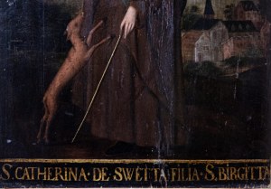 Portret Świętej Katarzyny Szwedzkiej (1331-1381), XVIII w.