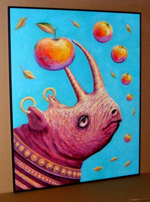Bohdan Wincenty ŁOBODA (ur. 1952), Rhinoceros - apple, 2022