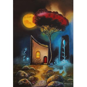 Krystyna KRZYSZCZYK (b. 1959), A Moonlit Tale, 2026
