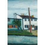 Jerzy Nowosielski (1923, Kraków – 2011, Kraków), Landscape of Łódź (The Gymnast) – a double-sided work, 1951