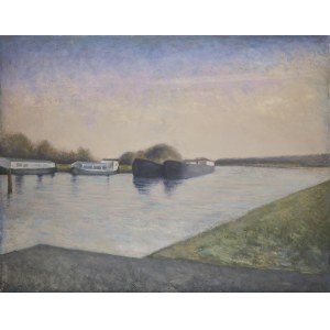 Jerzy Mierzejewski (1917 Krakov – 2012 Varšava), „Pod mostem“ (Kanál), 80. léta 20. století