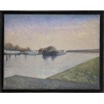 Jerzy Mierzejewski (1917 Krakov – 2012 Varšava), „Pod mostem“ (Kanál), 80. léta 20. století