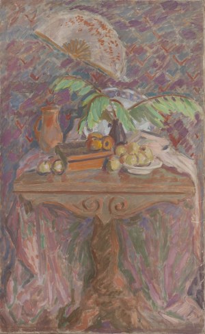 Wacław Taranczewski (1903 Czarnków - 1987 Kraków), Martwa natura z wachlarzem