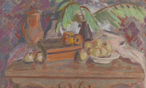 Wacław Taranczewski (1903 Czarnków - 1987 Kraków), Martwa natura z wachlarzem