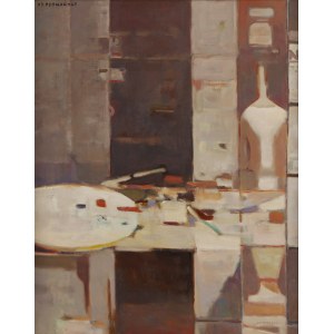 Stanisław Poznański (1909–1996), „Interiér ateliéru“, 1960