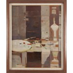 Stanisław Poznański (1909–1996), „Interiér ateliéru“, 1960