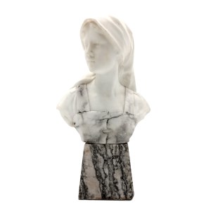 Johann Bläsche (19th/20th century), Girl in a Headscarf—Bust