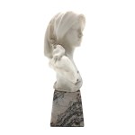 Johann Bläsche (19th/20th century), Girl in a Headscarf—Bust