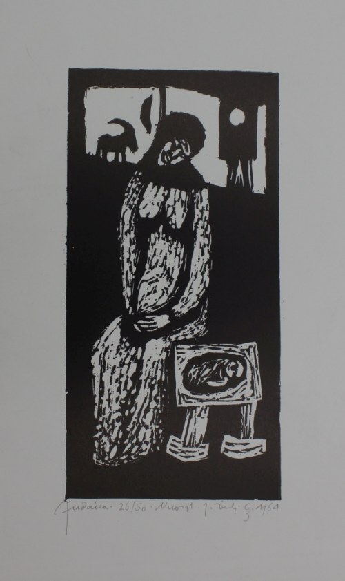 Jerzy Duda-Gracz, Rodzynki i migdały z cyklu „Judaica”(1964, odbitka późniejsza)