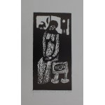 Jerzy Duda-Gracz, Rodzynki i migdały z cyklu „Judaica”(1964, odbitka późniejsza)