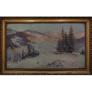 Władysław Grudziński, Berglandschaft im Winter, 1930
