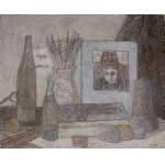 Marian Jaeschke, Martwa natura z Cézannem, 1966