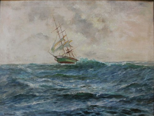Georg Majewicz, Szkuner na morzu