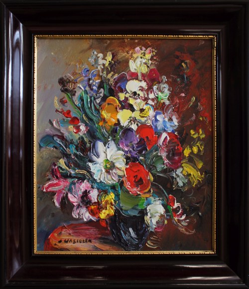 Józef Wasiołek, Kwiaty w ciemnym wazonie