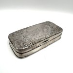France - silver casket with figurative decoration, 19th/20th century, 875 fineness