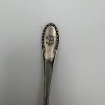 Silver teaspoon with a gold-plated bowl, 800 fineness, Germany, 19th/20th century