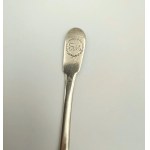 5 zabytkowych srebrnych łyżeczek z monogramem - 122 g