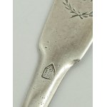 5 zabytkowych srebrnych łyżeczek z monogramem - 122 g