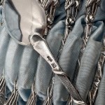 Silver dessert cutlery with roses—800 fineness—261 g—in a case
