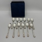 Set of 12 silver teaspoons - ROHD - 800 fineness - 156 g