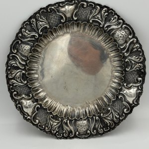 Strieborná misa Enrico Cattaneo – Miláno – rýdzosť 800 – 475 g