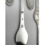 10 strieborných vidličiek na slimáky – Carl M. Cohr, Dánsko, striebro 830, 329 g