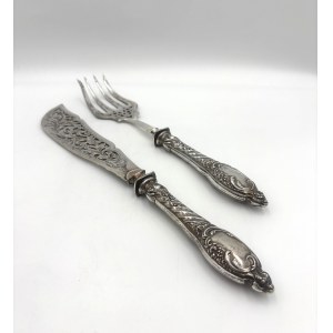 Antique fish-serving set—Neo-Rococo, 19th/20th century