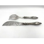 Antique fish-serving set—Neo-Rococo, 19th/20th century