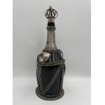 Oriental cobalt-blue glass bottle—filigree, approx. 33 cm