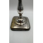 Fraget, FRAGET WARSAW - antique candlestick, silver-plated, 19th century