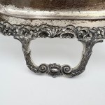 WMF – veľký historický podnos s uchami, alpaka, bohatá výzdoba, cca 1920–1930