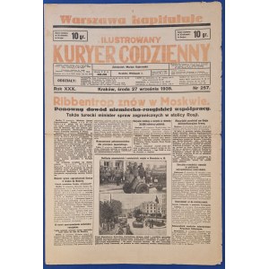 Ilustrowany Kuryer Codzienny, No. 257, September 27, 1939 [the surrender of Warsaw]