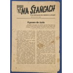 "Na Szańcach." A newsletter for workers in the trenches. September 1944