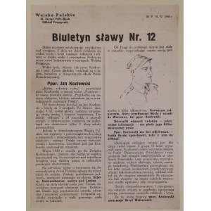 Polish Army, General Directorate of Political and Educational Affairs, Propaganda Division—Fame Bulletin No. 12