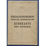 Kennkarte - Identification Card of the General Government [Warsaw, Maria Cielecka]