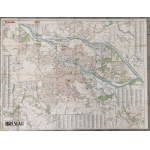 Map of Wrocław (Breslau) – Pharus-Plan, 1941, approx. 95 x 122 cm.