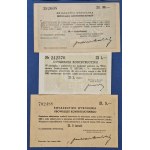 Certificate of Compliance with the Contribution Obligation (3 copies from 1942–44, 30.5.1 zlotys)